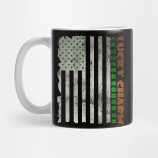 Irish American Flag, St Patrick's Day Mug